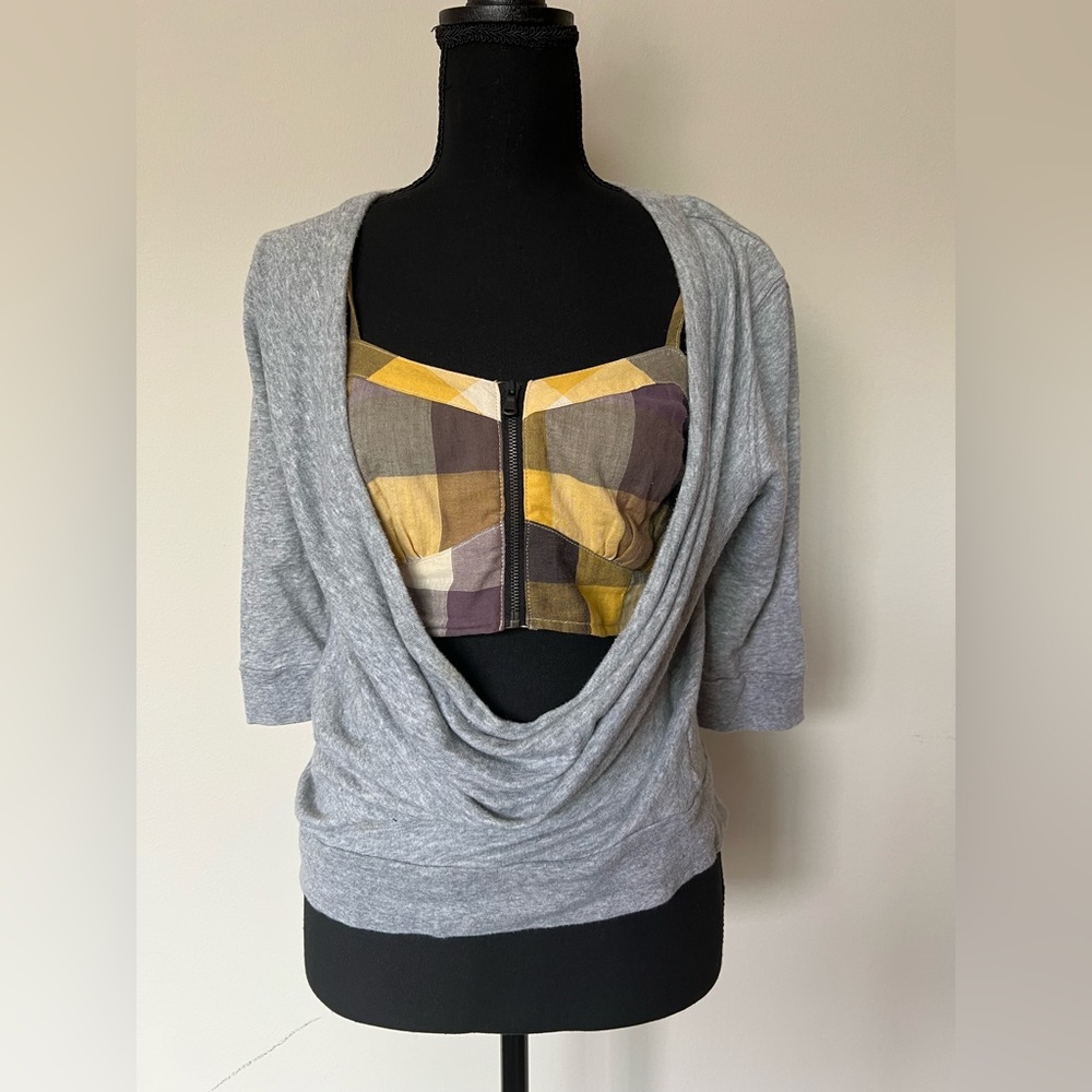 Converse Cropped Wide Neck Sweatshirt